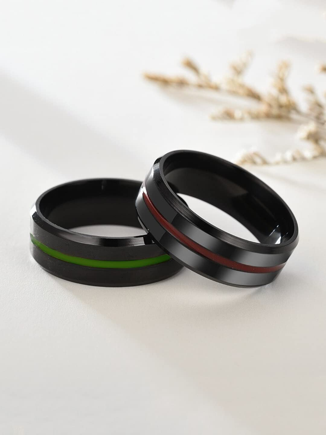 Yellow Chimes stainless steel rings - comfortable fit