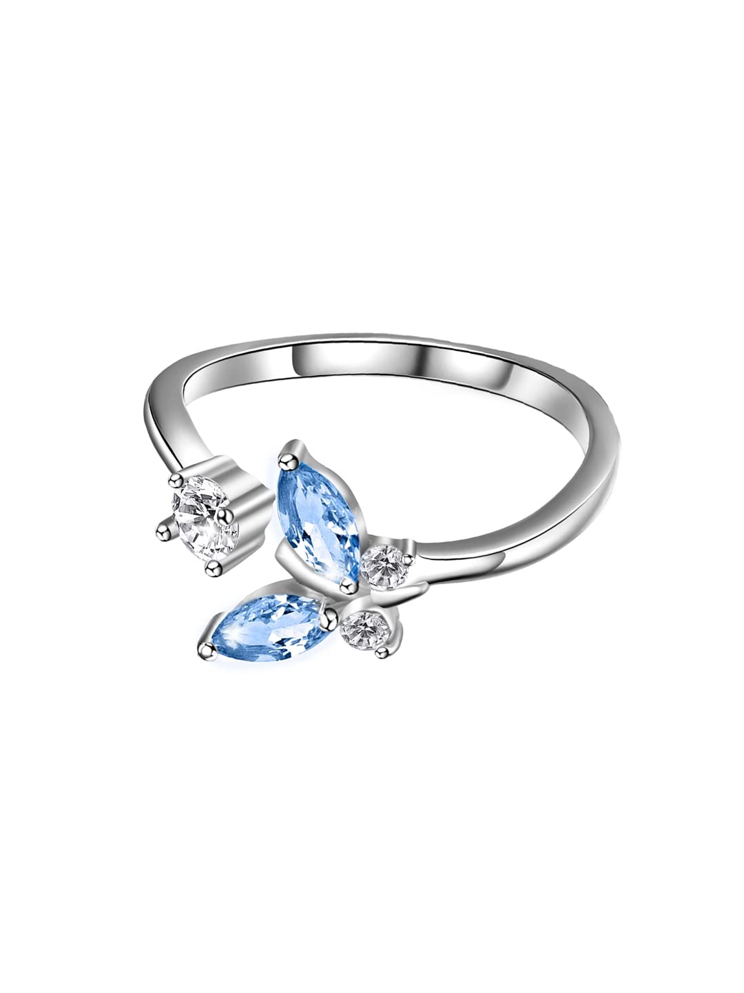 Yellow Chimes adjustable crystal ring - trendy fashion item
