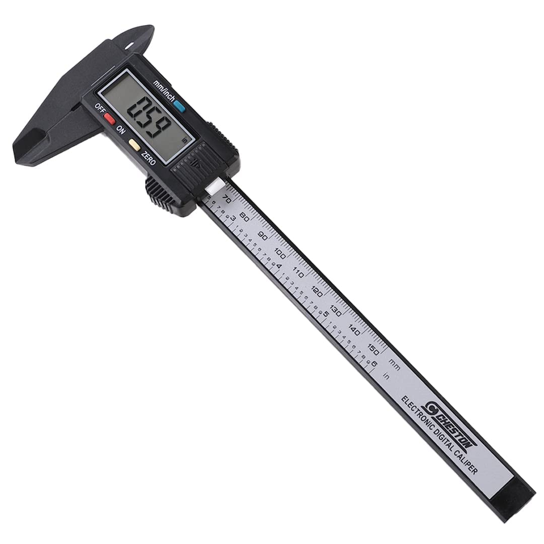 Cheston Digital Vernier Caliper | Durable Plastic Body | LCD Display | Battery Included I 150mm/6Inch I Precision Measurement With Zero Calibration | Accuracy ± 0.02 mm / <0.001