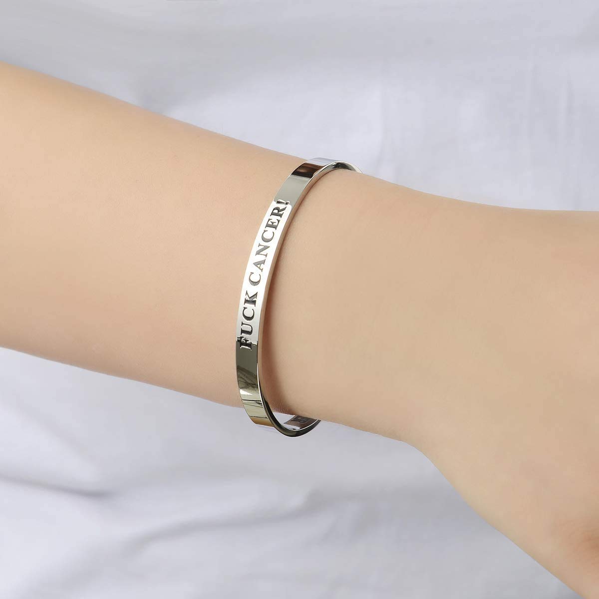 Yellow Chimes Silver Bangle - Daily Motivational Wear