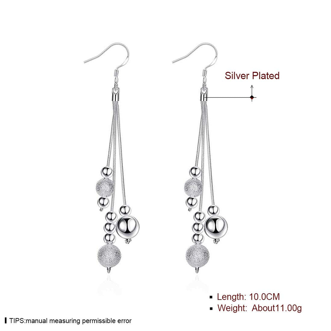 Yellow Chimes Long Chain Danglers Earrings - Perfect for Everyday Wear