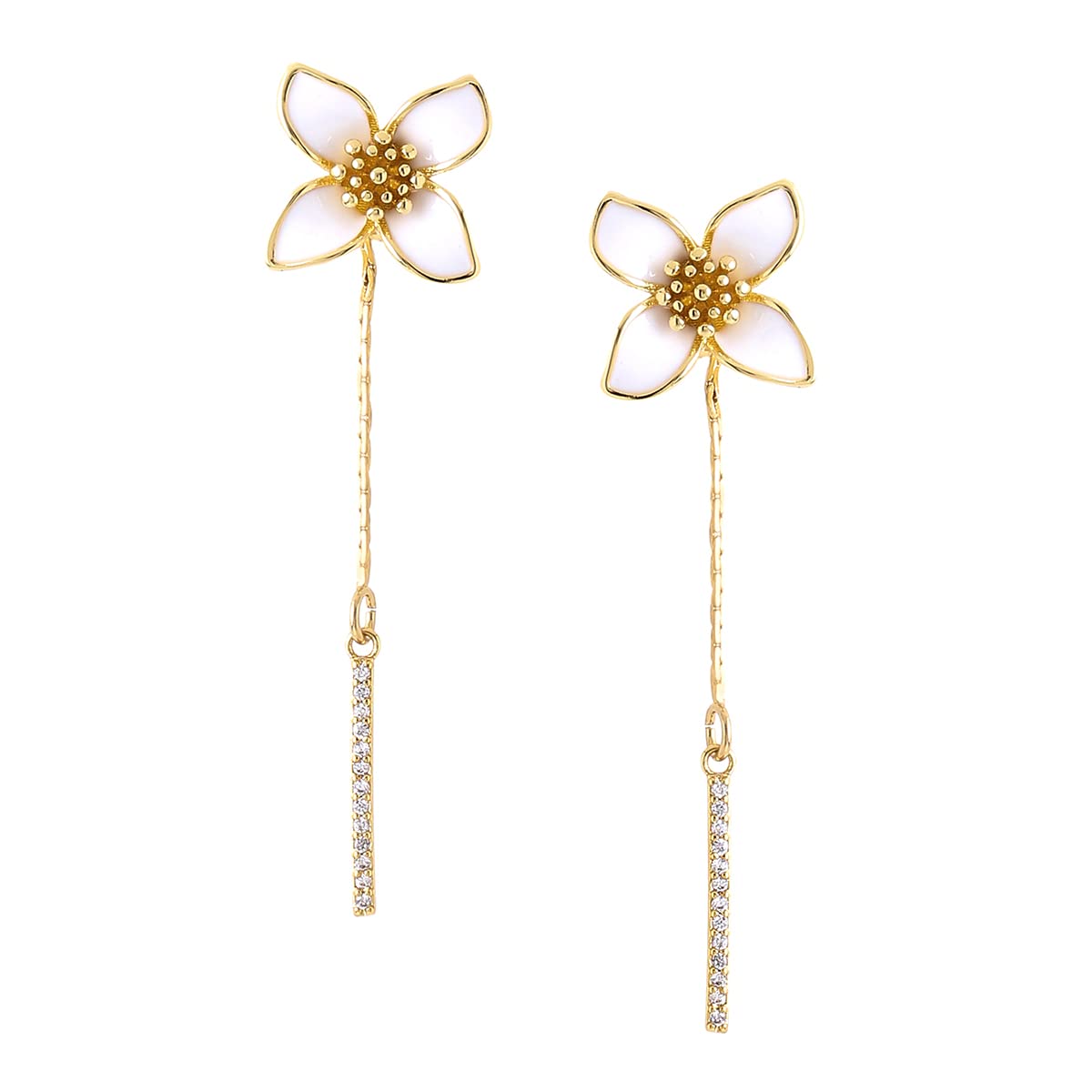 Yellow Chimes fashionable earrings - suitable for cocktail events