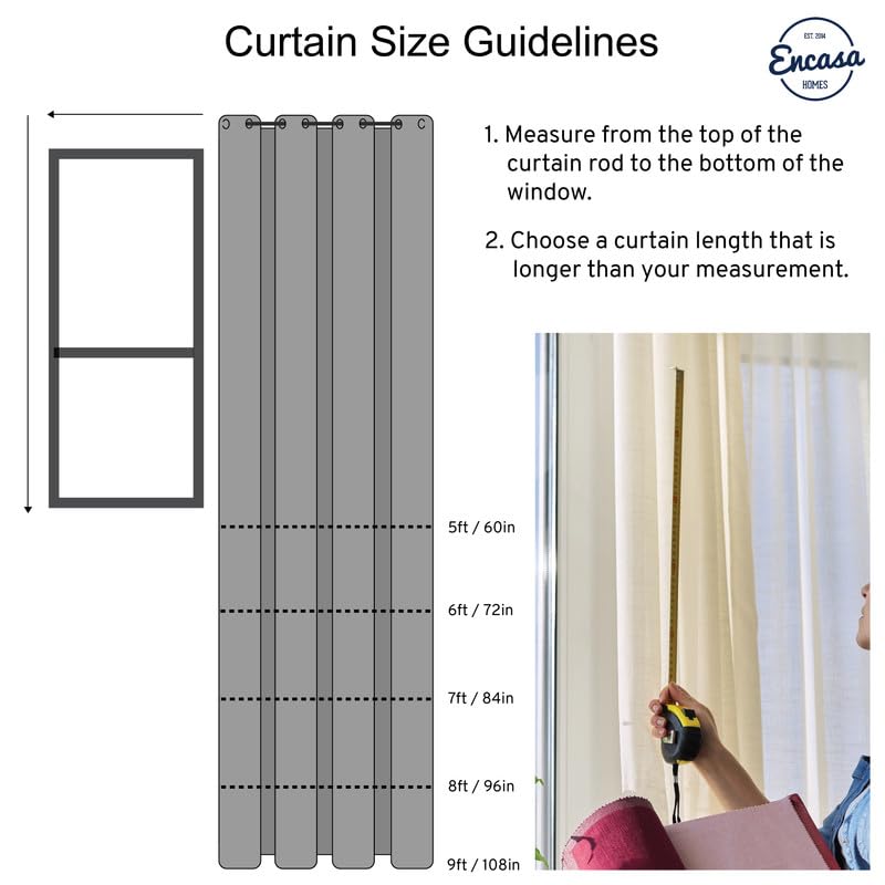 Set of 2: Polyester Printed Window Curtains - Light-Filtering with Tie Back | 5 ft | Reverse Leaf Yellow