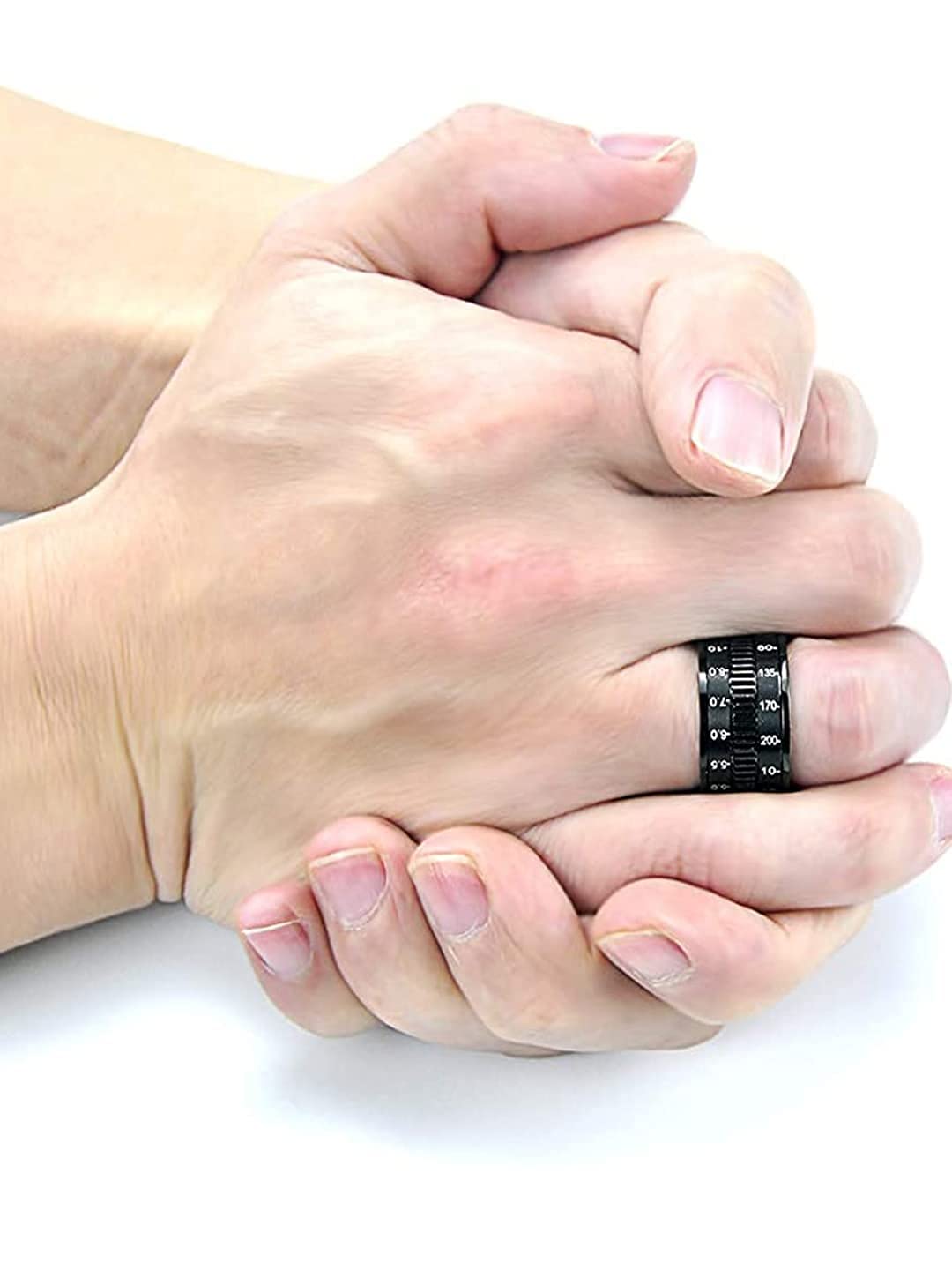 Yellow Chimes men's ring - elegant birthday gift