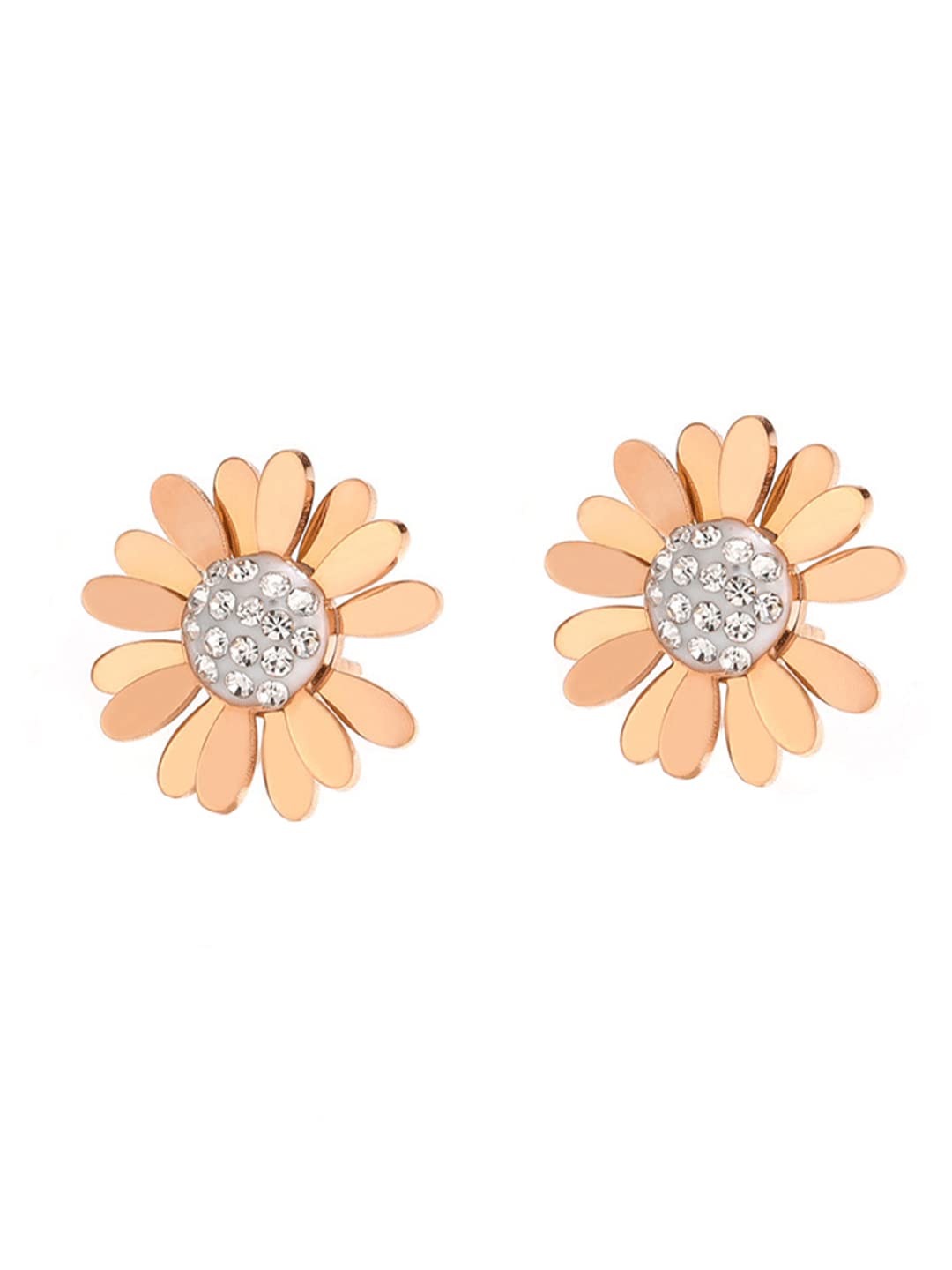 Yellow Chimes gold plated studs - Chic women's jewelry