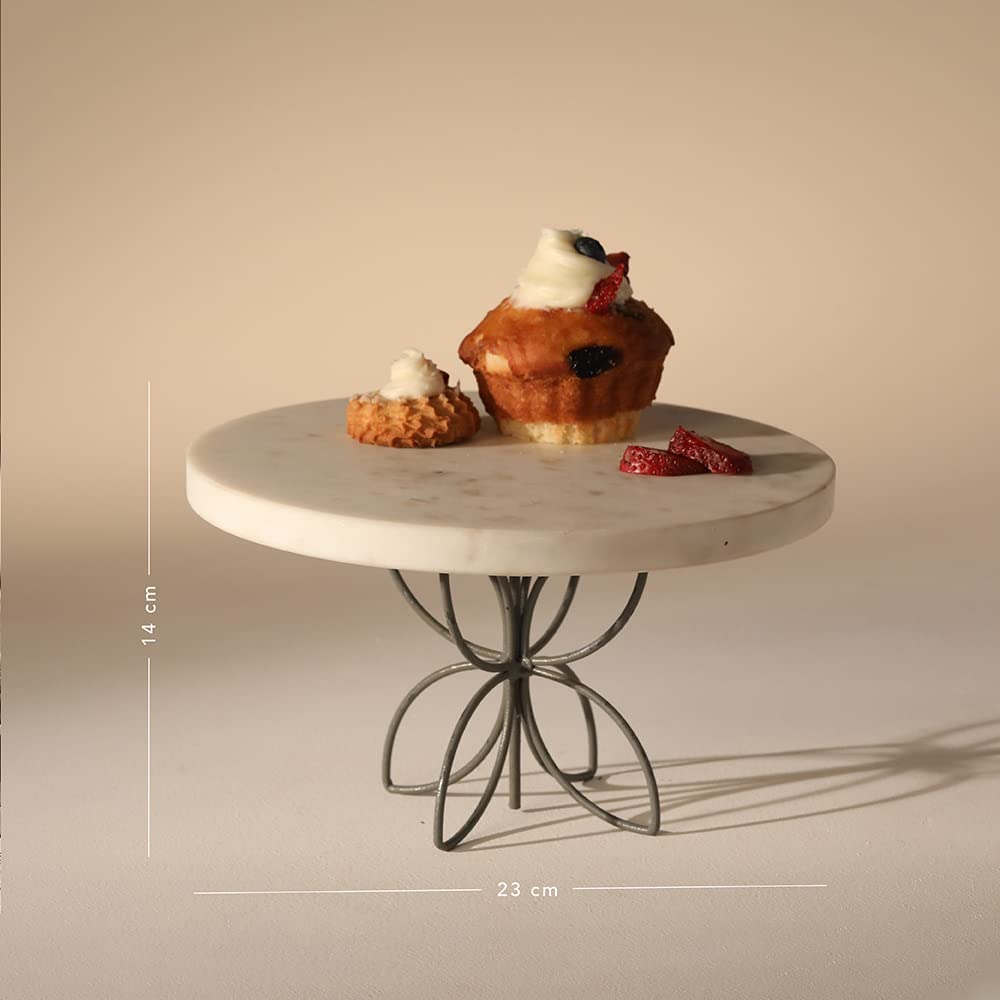 Ellementry Kawaii Marble Cake Stand - Anniversary Dessert Presentation
