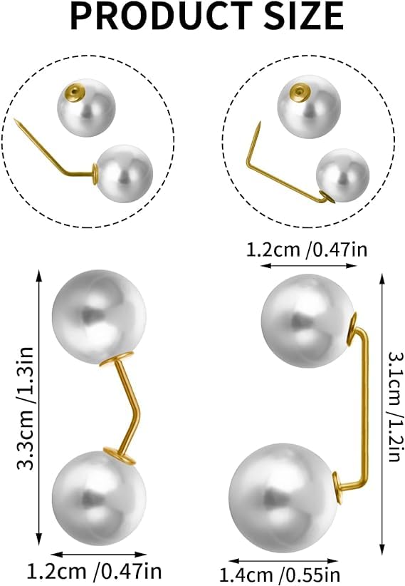 Yellow Chimes pearl brooch - Fashion accessory for women