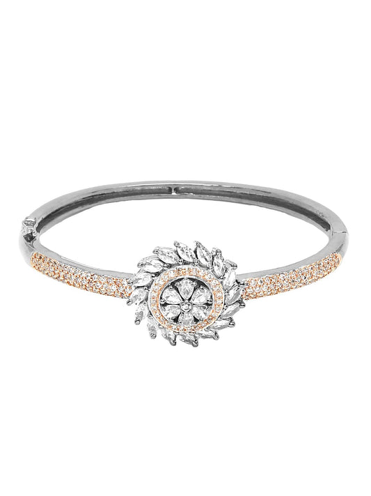 Yellow Chimes AD Bangle Bracelet - Glamorous statement piece