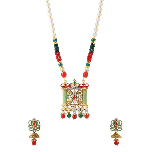 Yellow Chimes Women's Earrings - Matching with necklace set