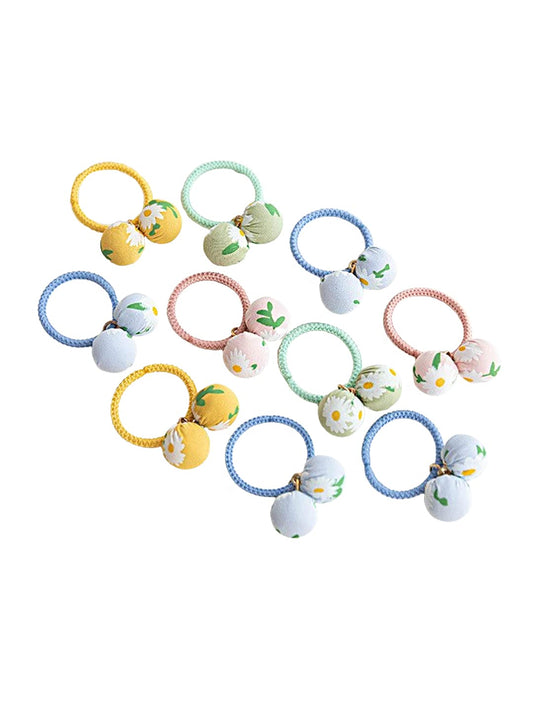 Yellow Chimes Melbees multicolor rubber bands - safe and gentle on hair