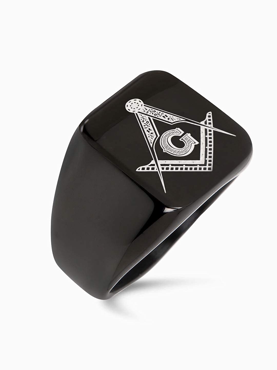 Yellow Chimes Masonic Logo Ring - Perfect for occasions