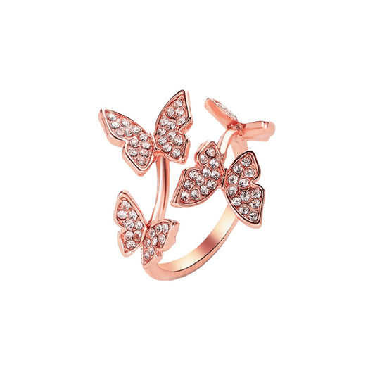 Yellow Chimes feminine ring - charming addition to any outfit