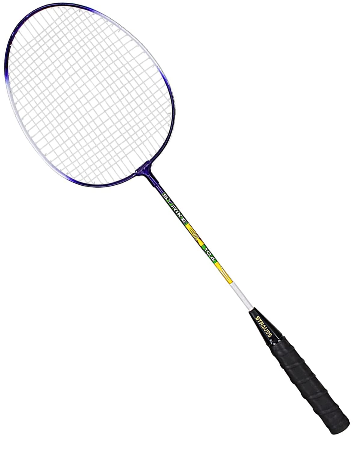 Buy Single: Strauss Strike 104 Badminton Racquet - Blue/White – The ...
