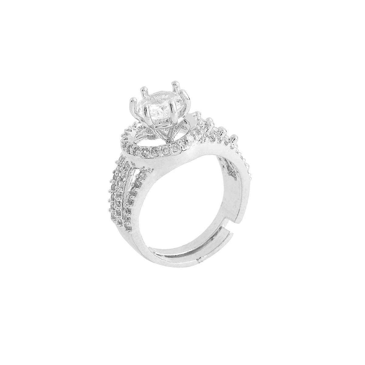Yellow Chimes AD Studded Ring - Precious for anniversaries