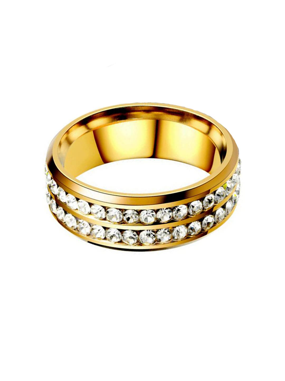Yellow Chimes Anniversary Ring - Timeless Metal Alloy Design