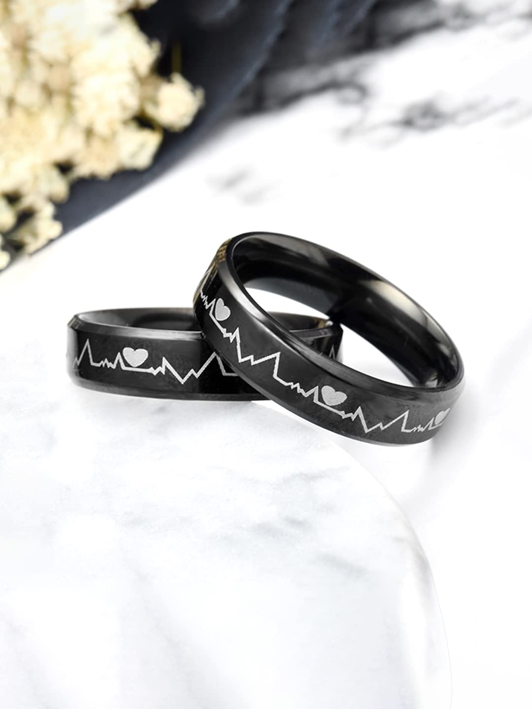 Yellow Chimes couple ring - Valentine's Day proposal gift