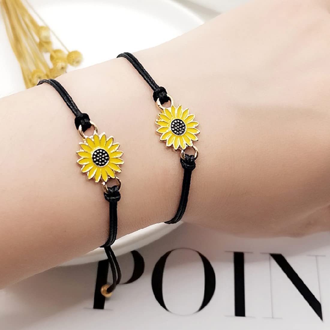 Yellow Chimes elastic bracelet - Comfortable for all day use