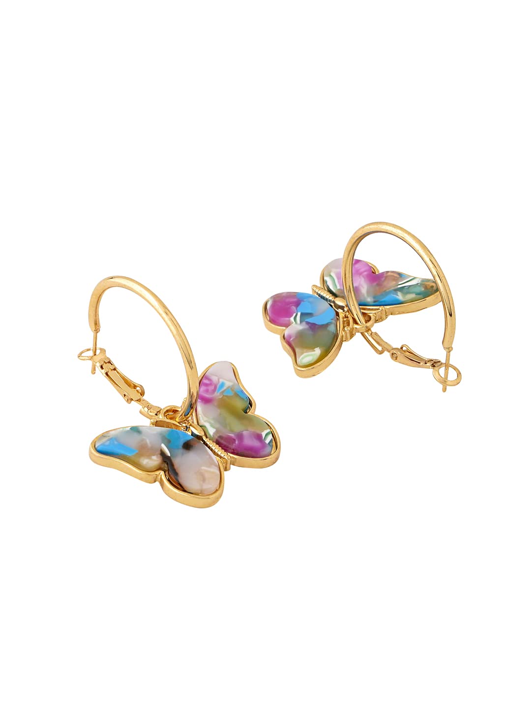 Yellow Chimes butterfly-shaped earrings - Stylish date night accessory