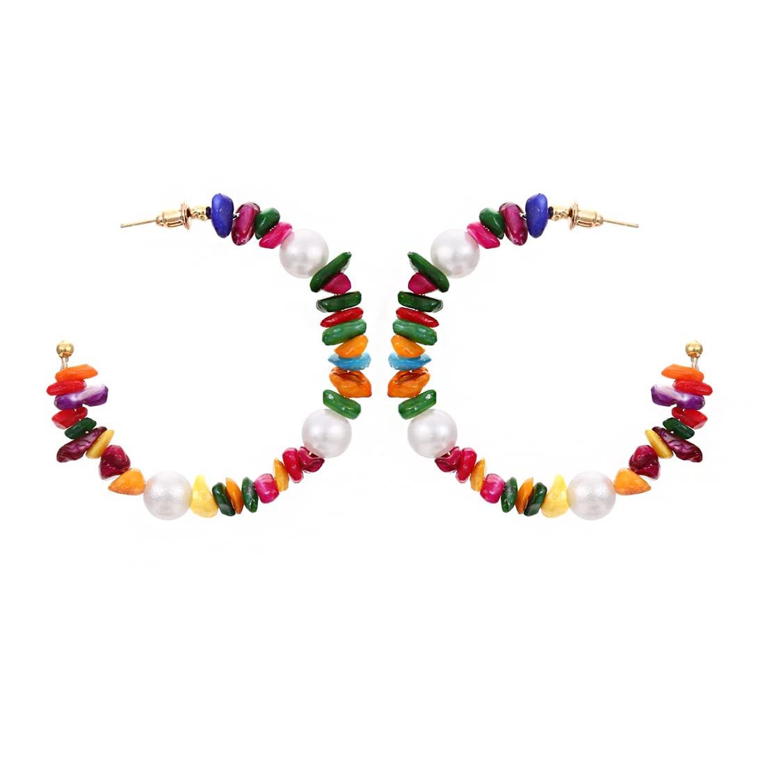 Yellow Chimes lightweight bead earrings - comfortable all-day wear