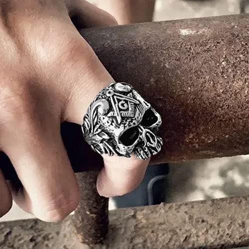 Yellow Chimes elegant skull ring - perfect for birthday gift