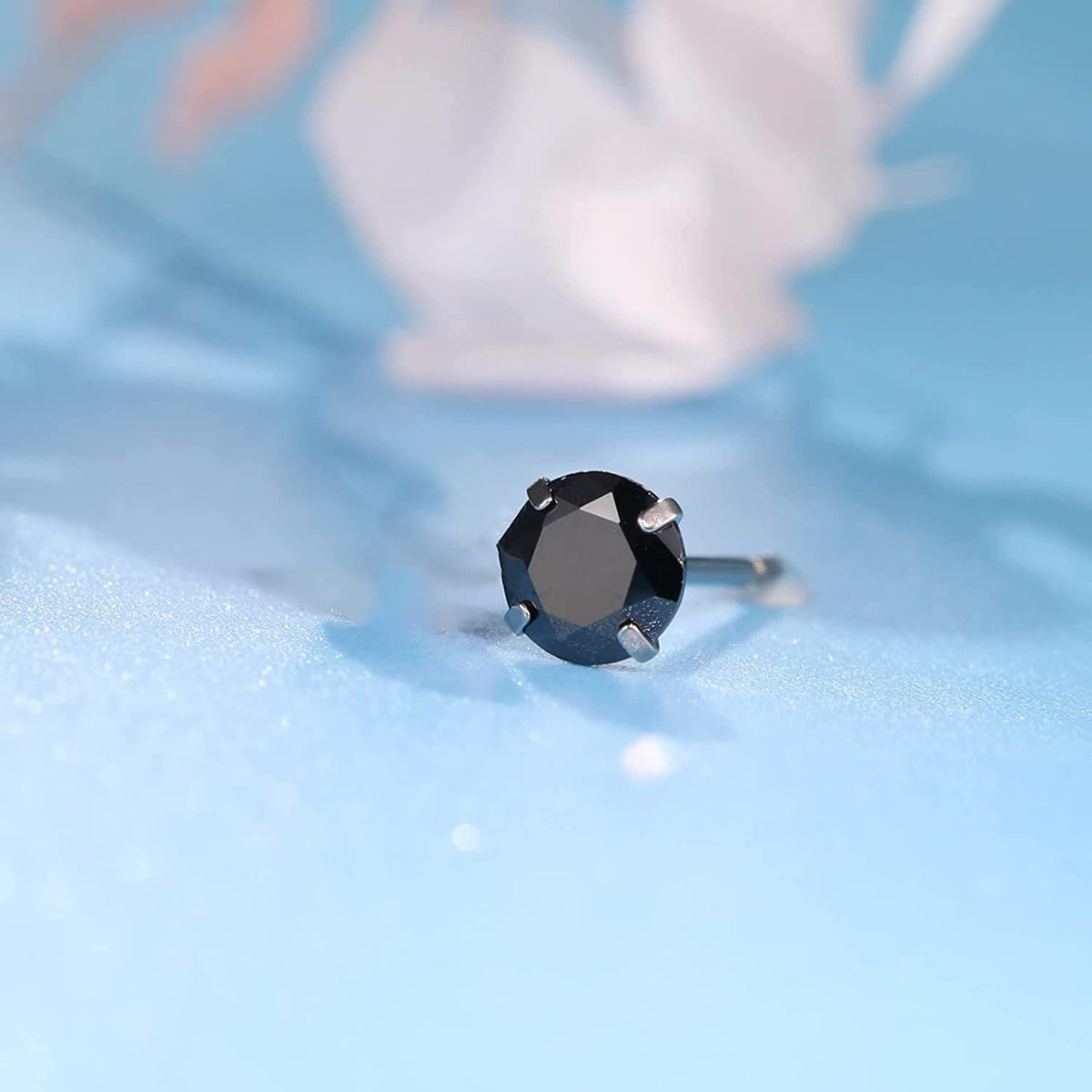 Yellow Chimes Black Crystal Stud Earrings - Versatile Accessory