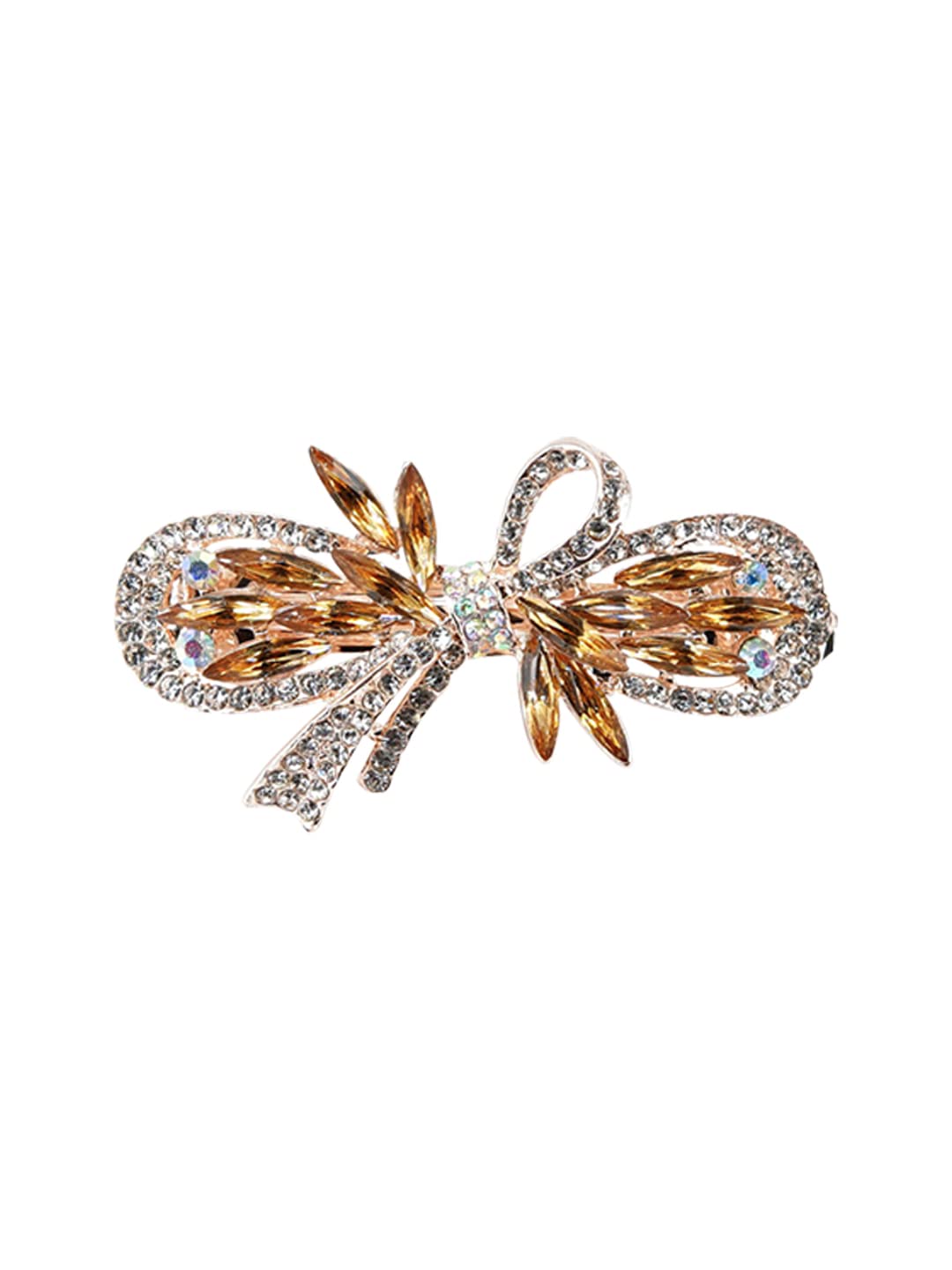 Yellow Chimes Gold-Toned Barrette - Fashionable Look
