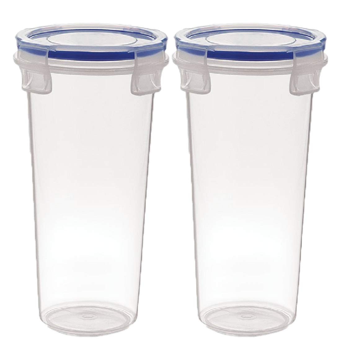 Kuber Industries (Set Of 2) Plastic Airtight Tumbler With Lid | Spill & Leakproof Juice Bottle Glass With Lid | Lassi & Buttermilk Bottle For Office | Storage Container For Kitchen With Cap | 500ml