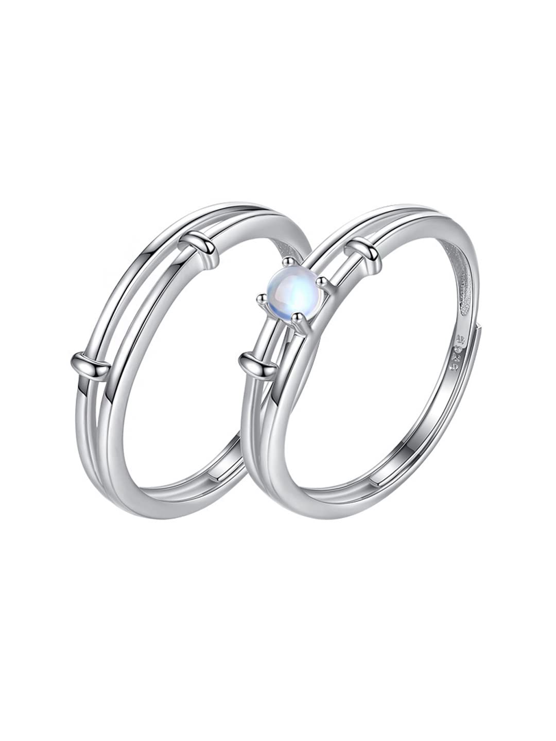 Yellow Chimes stylish couple rings - Gift for her and him