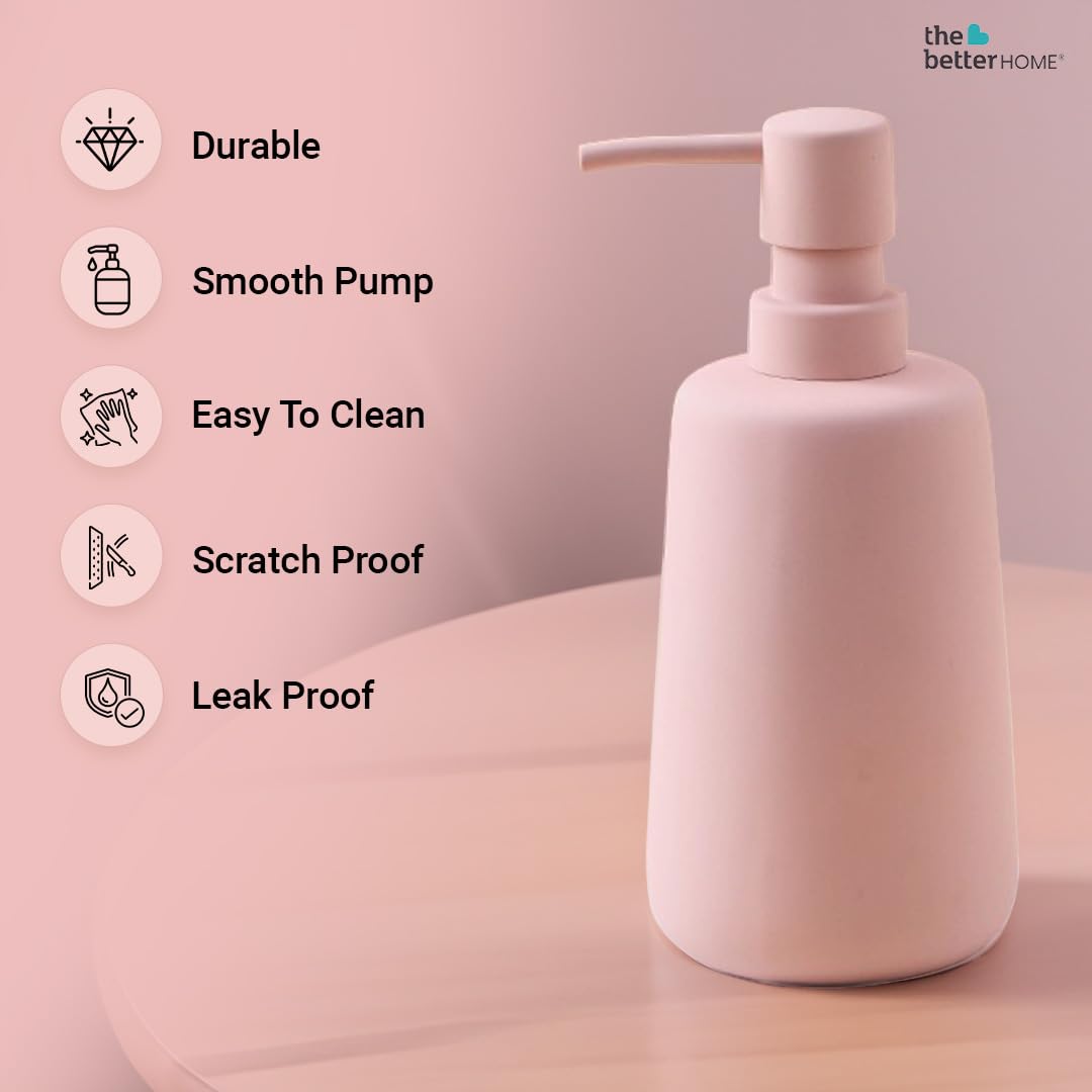 Combo: Ceramic Soap Dispenser Set - 260ml, Stylish Design | 6 Dispensers | For Bathroom & Kitchen | White