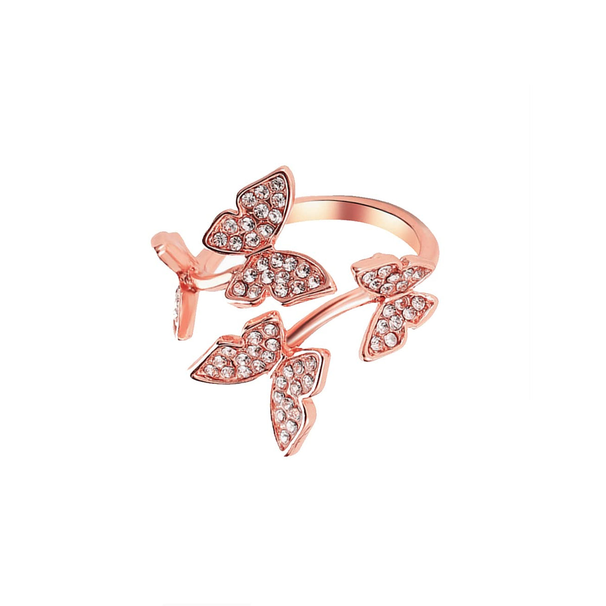 Yellow Chimes silver tone ring - exceptional anniversary gift