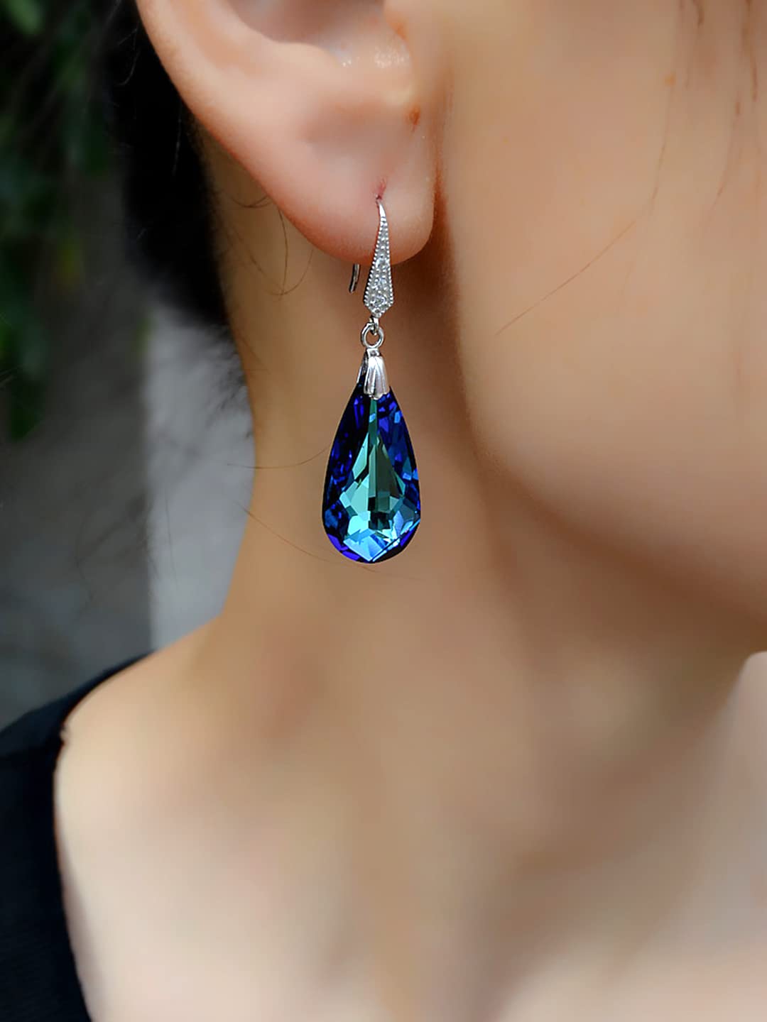 Yellow Chimes blue drop earrings - stylish option for anniversary gifts
