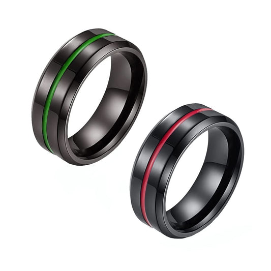 Yellow Chimes men's combo rings - anniversary gift idea