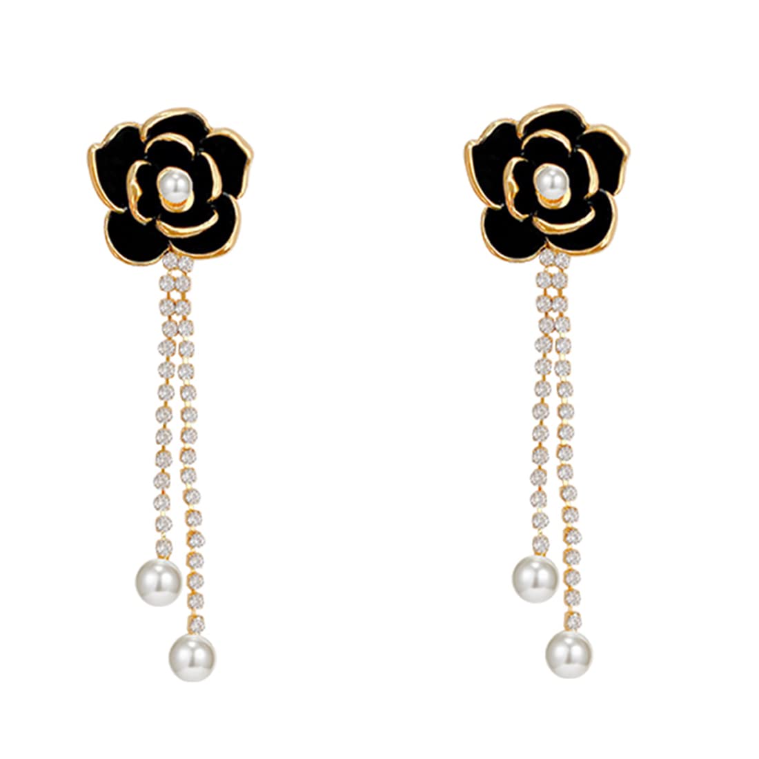 Yellow Chimes women earrings - unique floral design