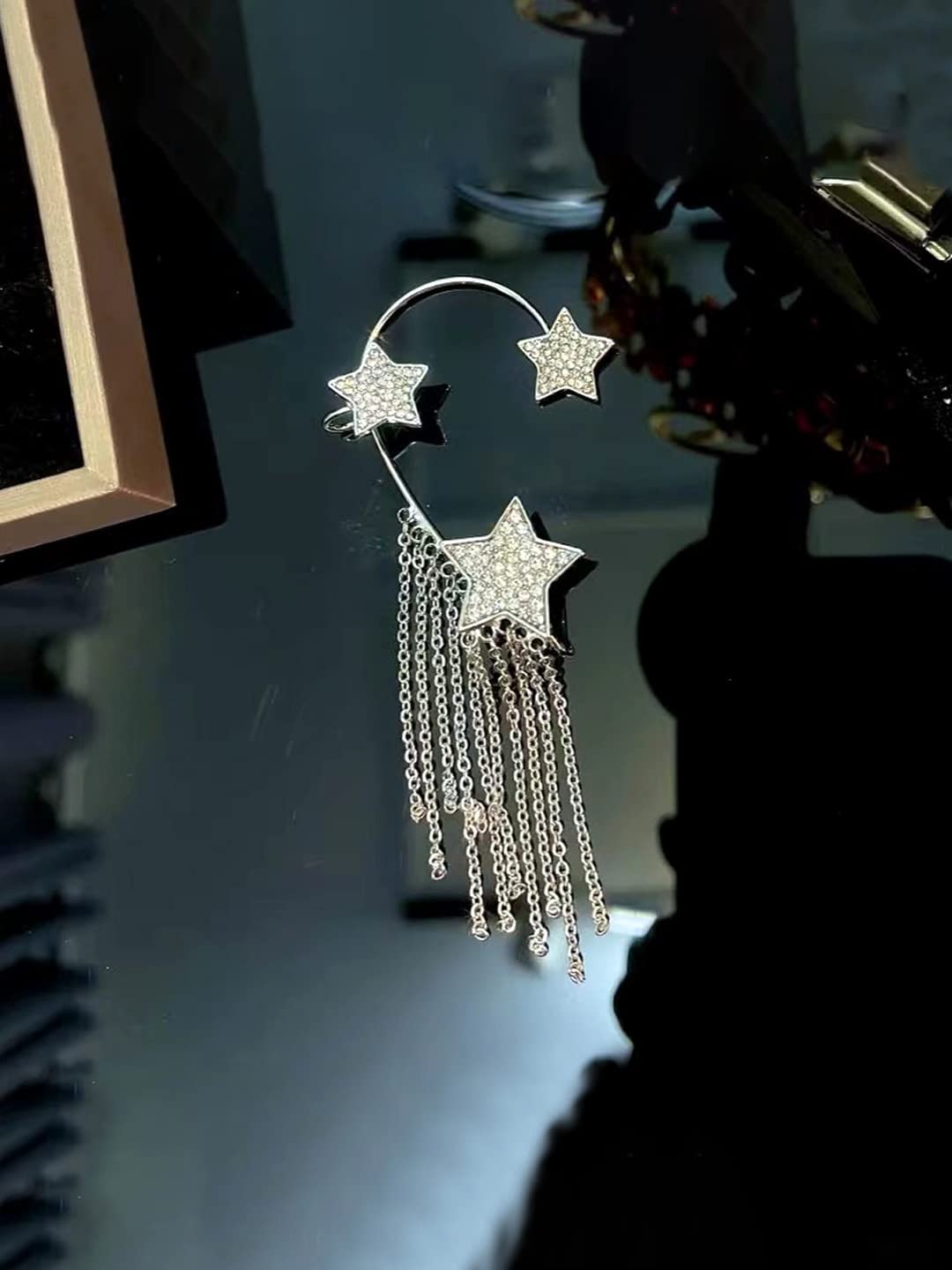 Yellow Chimes elegant ear cuff jewelry - festive occasions