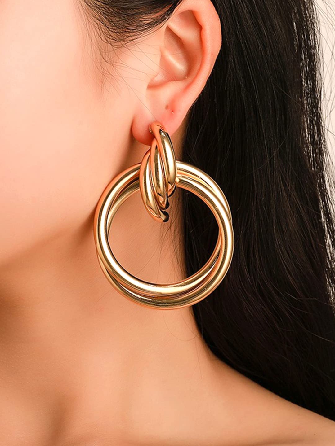 Yellow Chimes gold plated floral earrings - Celebrate birthdays