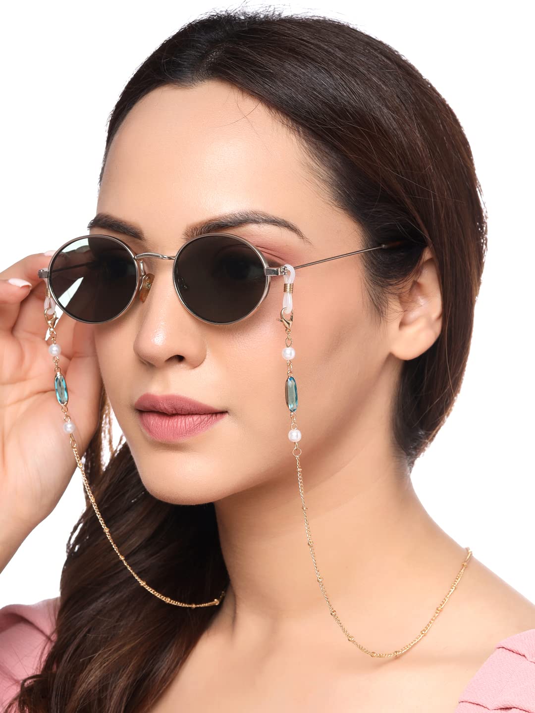 Yellow Chimes eyeglasses chain for women - stylish mask support