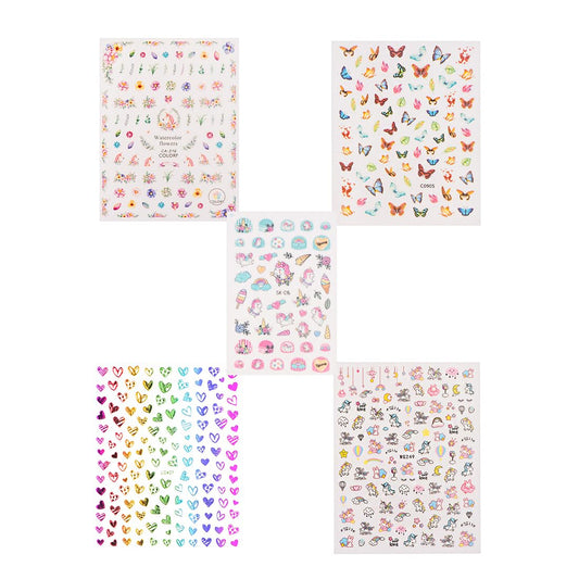 Yellow Chimes Nail Stickers - Perfect gift for nail art lovers