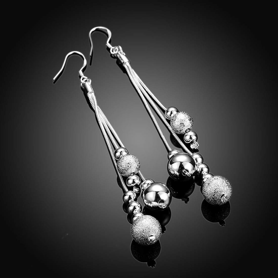 Yellow Chimes Silver Earrings - Stylish Accessory for Night Out