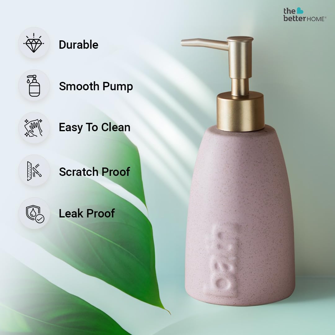 Combo: Ceramic Soap Dispenser Set - Stylish & Versatile | 4 Dispensers | 320ML | For Kitchen & Bathroom