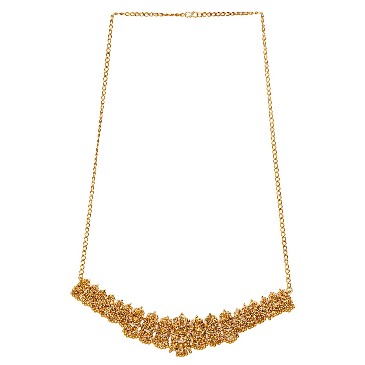 Yellow Chimes Temple Bridal Jewelry Set - Perfect for weddings