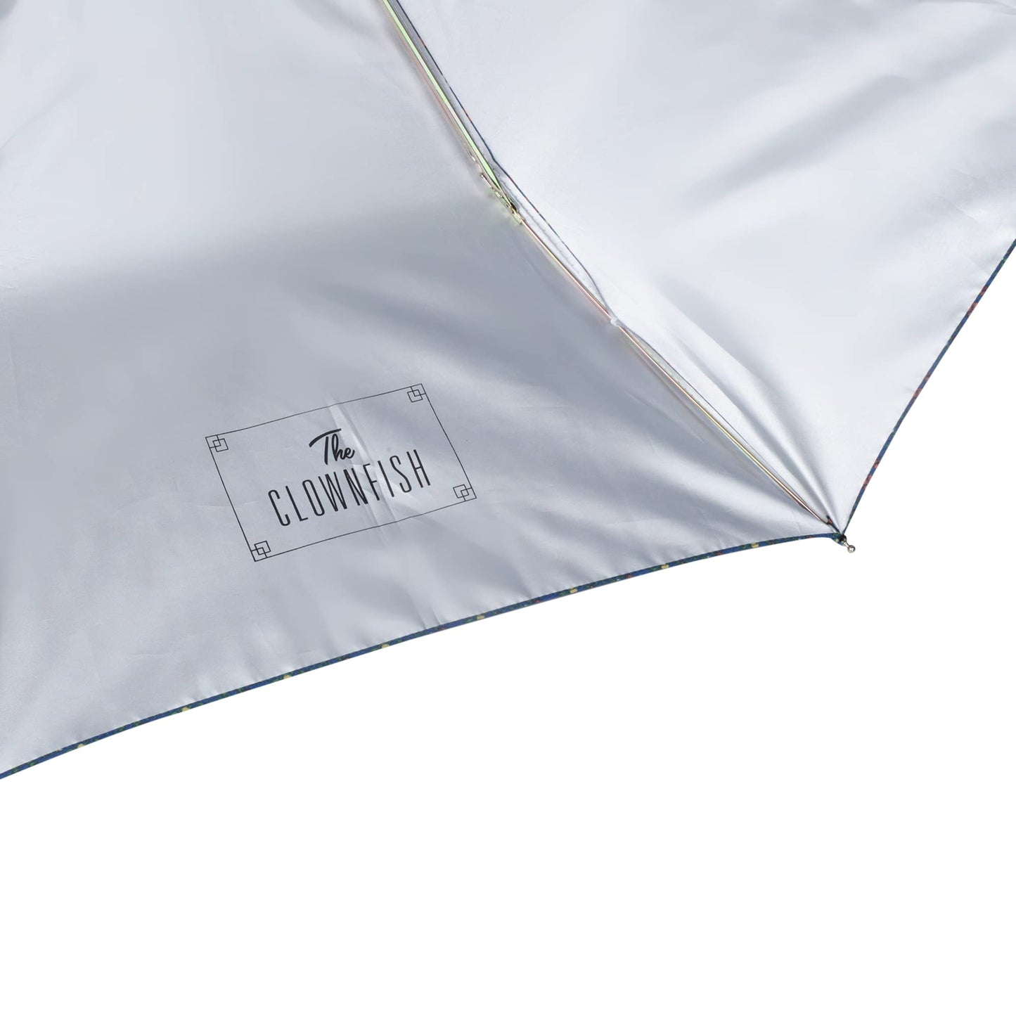 THE CLOWNFISH Umbrella Splash Series 3 Fold Auto Open Waterproof Water Repellent 190 T Immitation Nylon Double Coated Silver Lined Umbrellas For Men and Women (Peacock Blue)