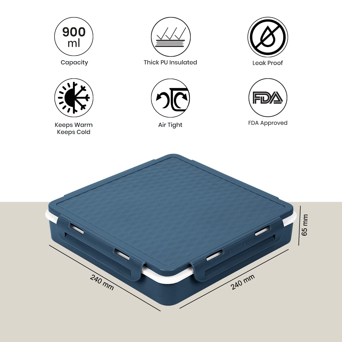 Pinnacle PentaGo Tiffin Box - Suitable for Gym Meals