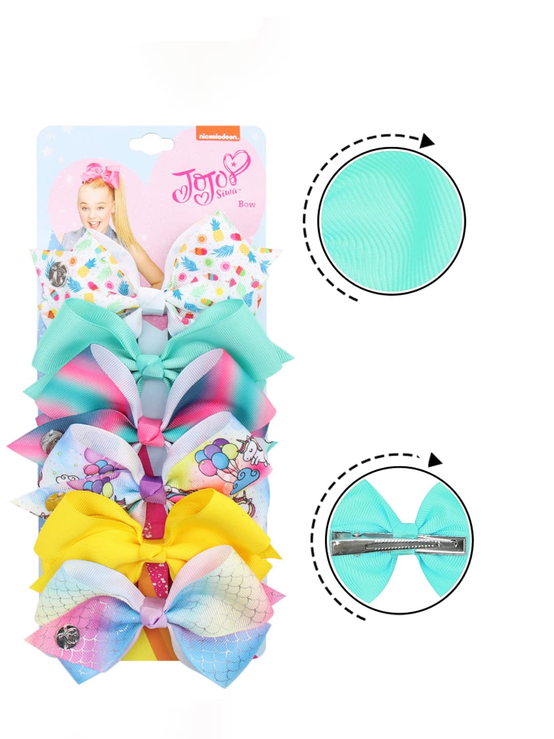 Melbees kids hair clips - rainbow style for everyday