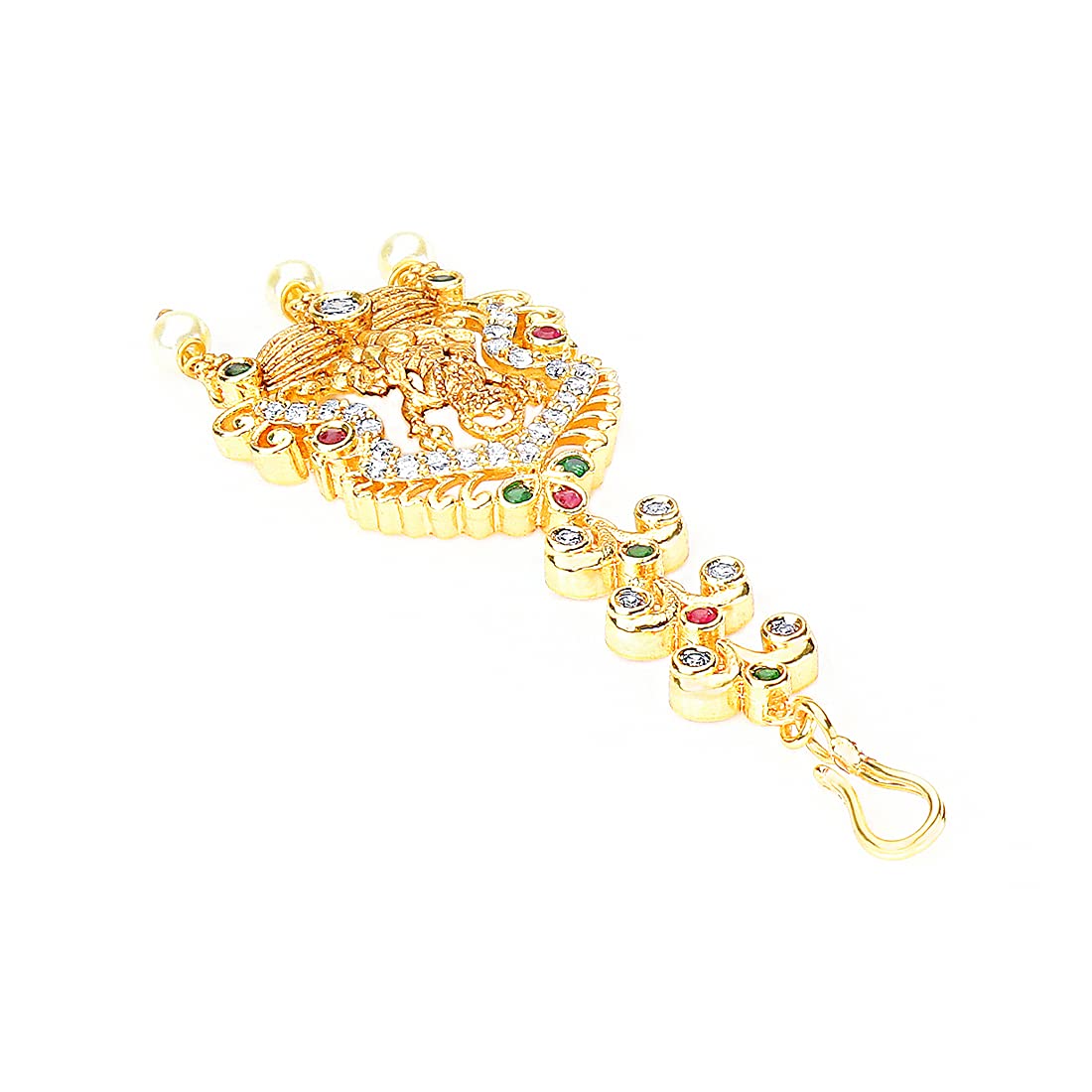Yellow Chimes Maang Tikka - Perfect for weddings