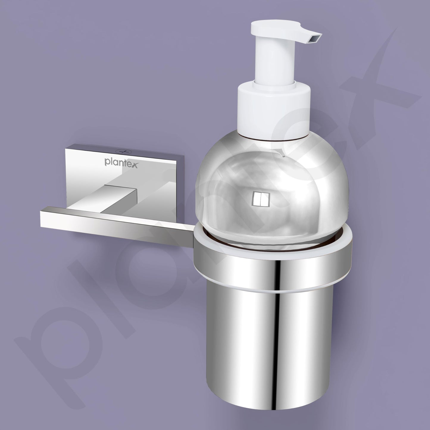 Plantex 304 Grade Stainless Steel wash Basin Handwash Holder and Dispenser for Liquid Soap Bathroom Accessories - Benz (Chrome)