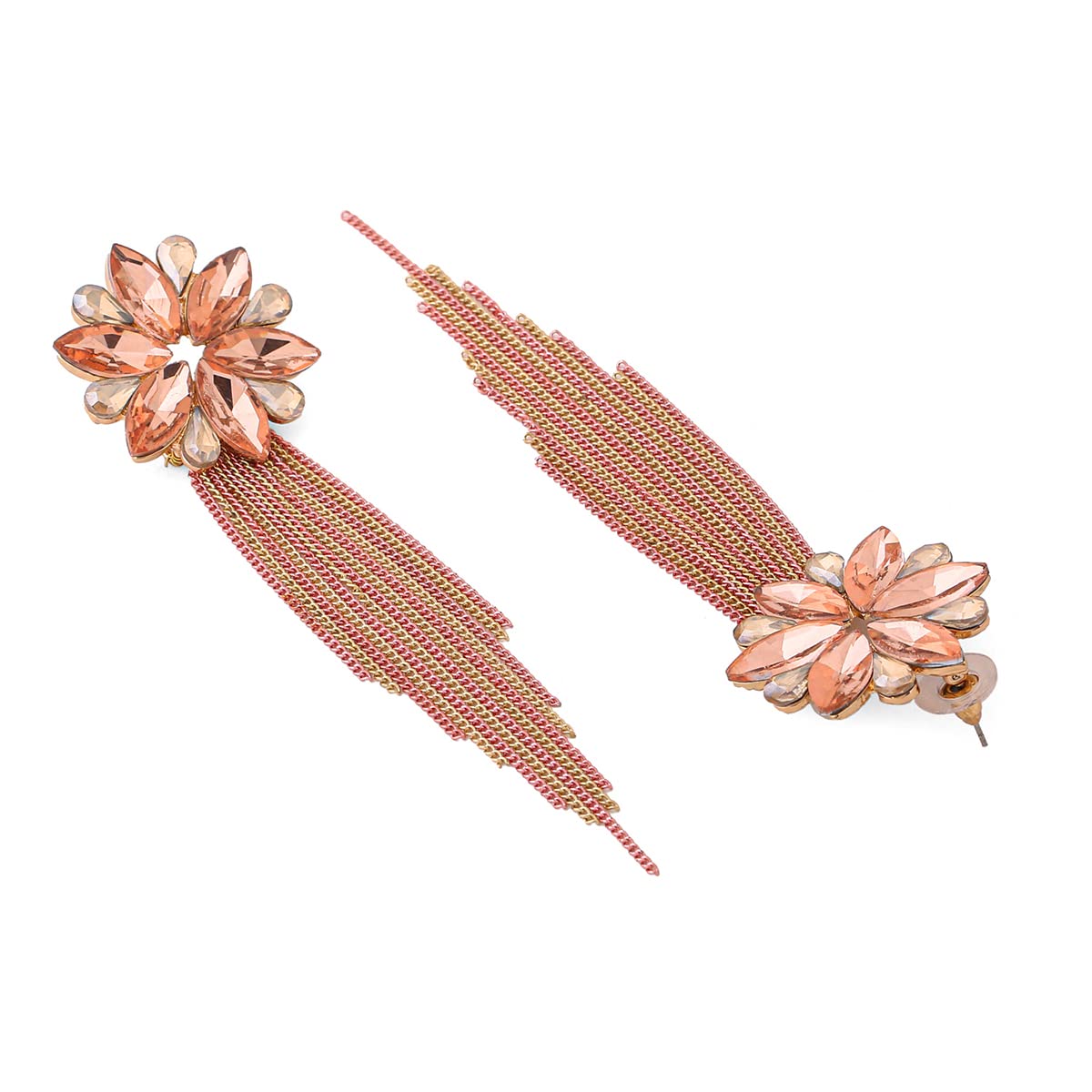 Yellow Chimes earrings - beautiful floral danglers for special occasions