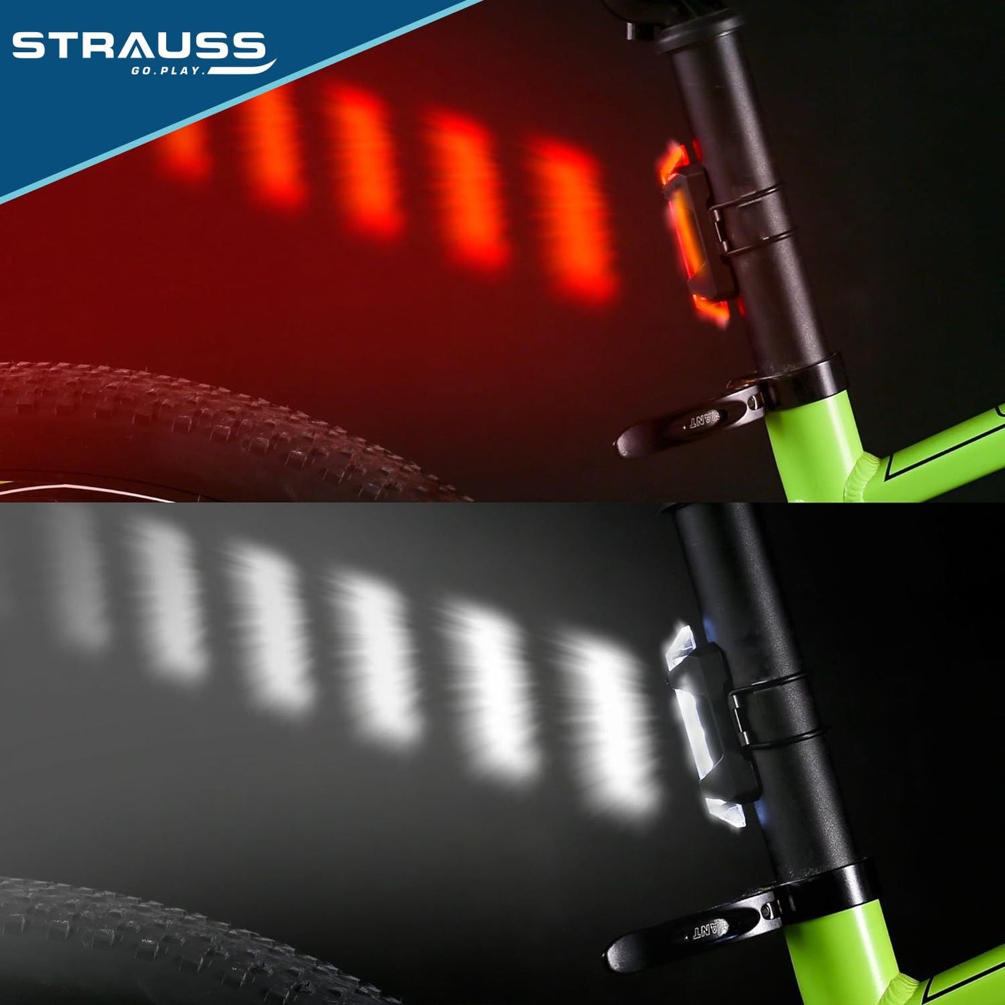 Strauss Waterproof Bicycle Head Light - All Weather Cycling