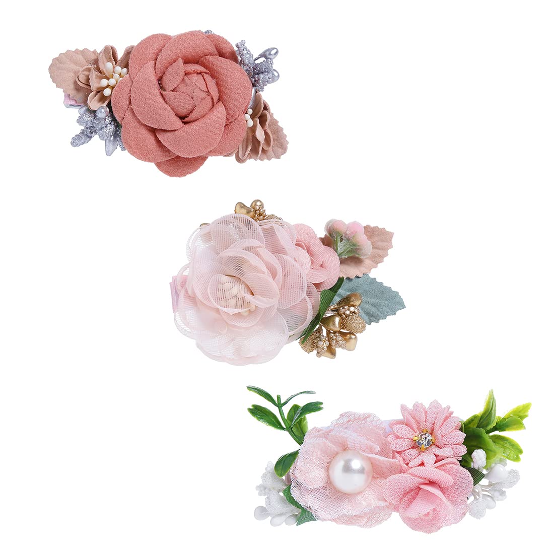 Melbees pack of 3 hair clips - ideal gift for baby girls