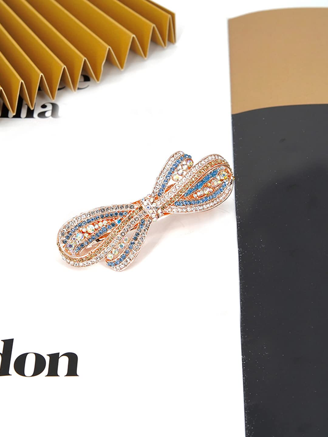Yellow Chimes Floral Barrette - Stylish Hair Accessory for Girls