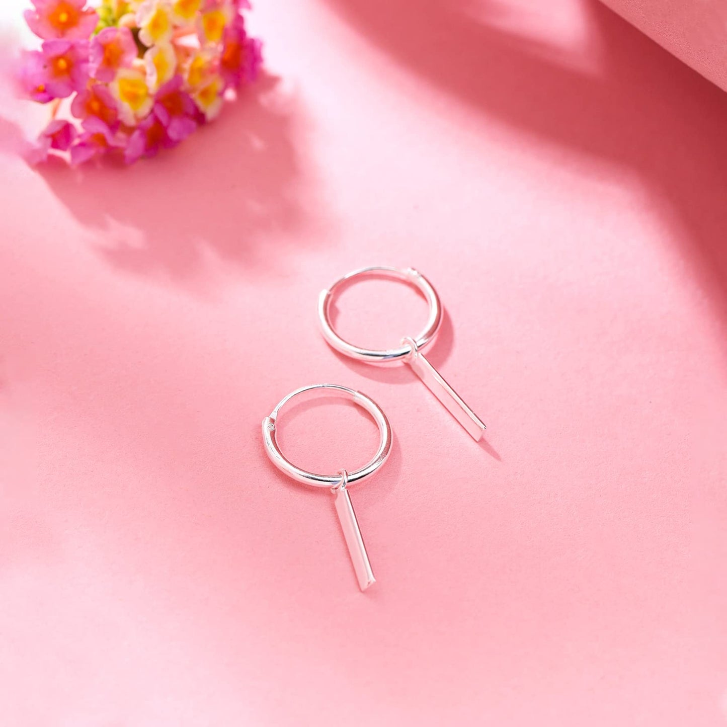 Yellow Chimes Silver Earrings - Accessory for Women